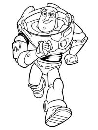 Buzz Lightyear loopt